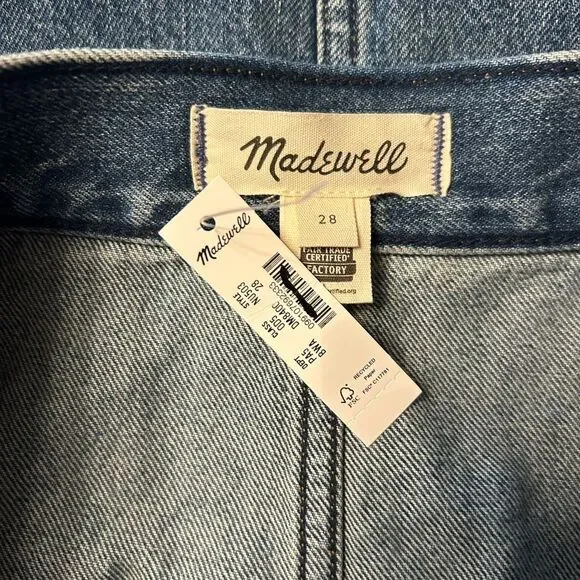 Women’s Madewell Denim Midi Pencil Skirt in Billings Wash Size 28 NWT #NU503 - Picture 4 of 5